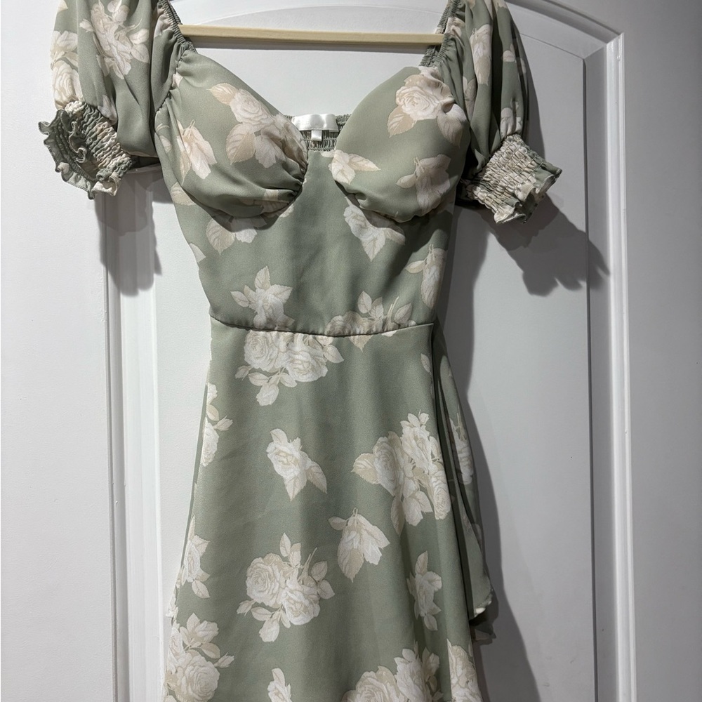 Floral Puff Sleeve Dress